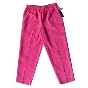 Koret JD Cut women’s pink Teflon finish pull on pants size 18R water repellant